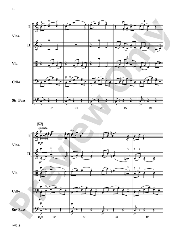 Petrushka - String Orchestra Conductor Score & Parts (Digital Download)