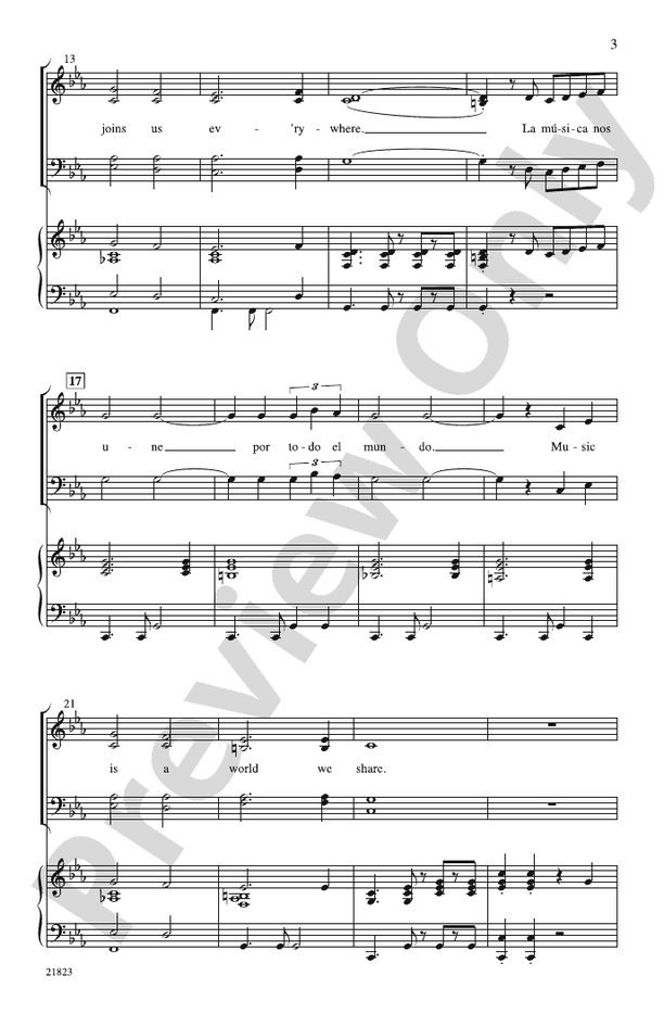 La Musica (The Music) – SATB Choral Octavo (Digital Download)