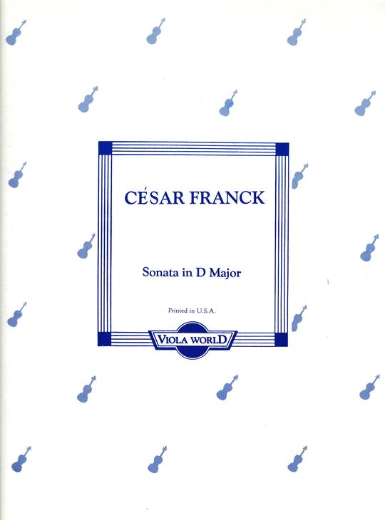 Franck - Sonata in DMaj - Viola/Piano Accompaniment arranged by Arnold Viola World VWP100111