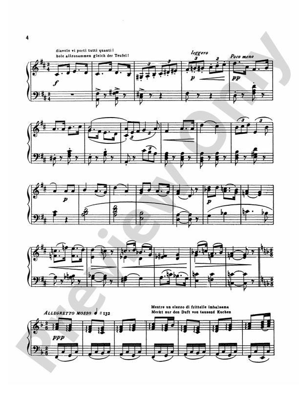 Puccini - La Boheme Fantasy (Transcr. Bernhard Wolff) - Piano Solo (Digital Download)