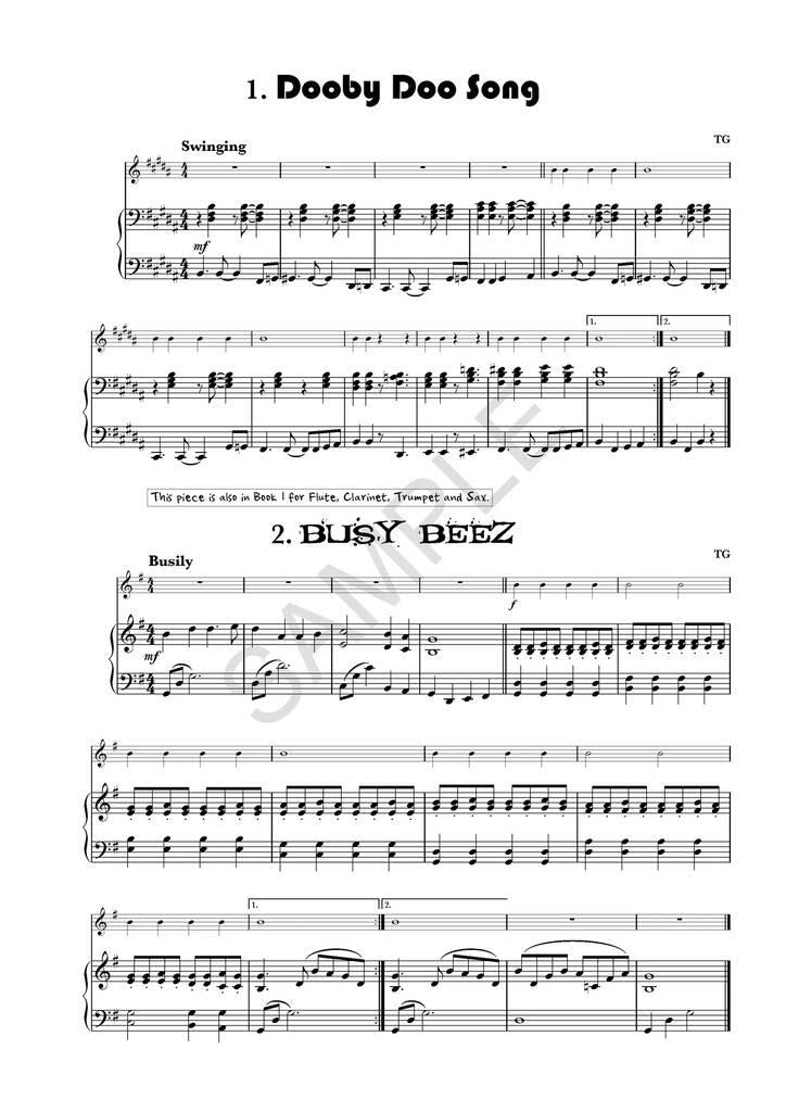 Vamoosh Recorder Book 1 - Piano Accompaniments by Gregory Vamoosh Music VAM54