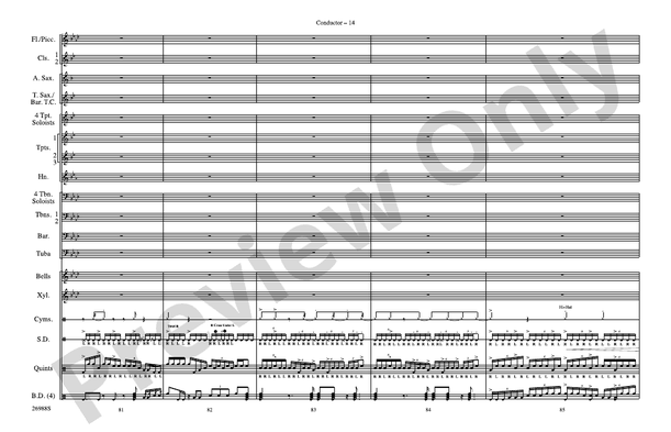 Blues in the Night – Marching Band Conductor Score & Parts (Digital Download)