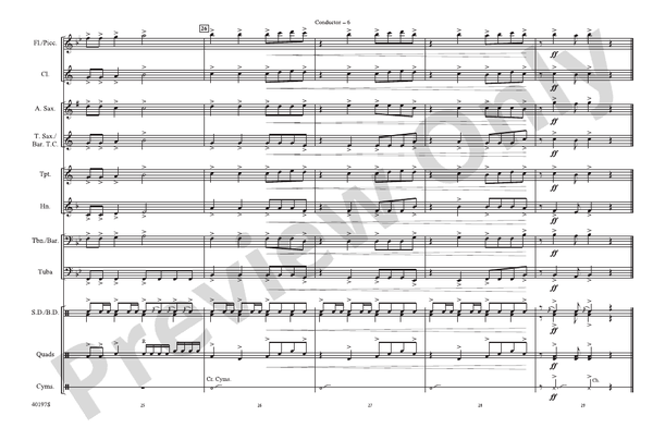 We Are Young – Marching Band Conductor Score & Parts (Digital Download)
