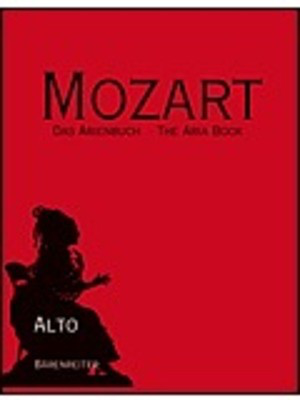 The Aria Book - Alto - Wolfgang Amadeus Mozart - Classical Vocal Alto Barenreiter