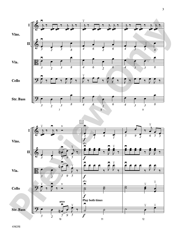 Pi Tunes – String Orchestra Conductor Score & Parts (Digital Download)