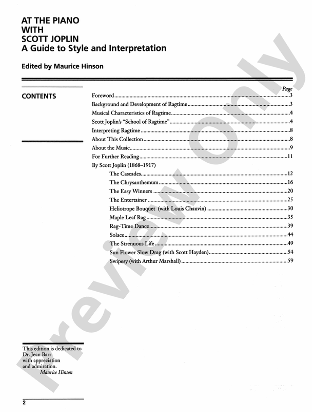 Scott Joplin at the Piano - Piano (Digital Download)