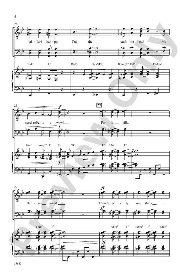 All I Need Is the Girl (from the musical Gypsy) - TTBB Choral Octavo (Digital Download)