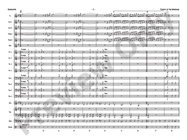 Jumpin' at the Woodside (Arr. Mike Kamuf) - Jazz Ensemble Conductor Score & Parts(Digital Download)