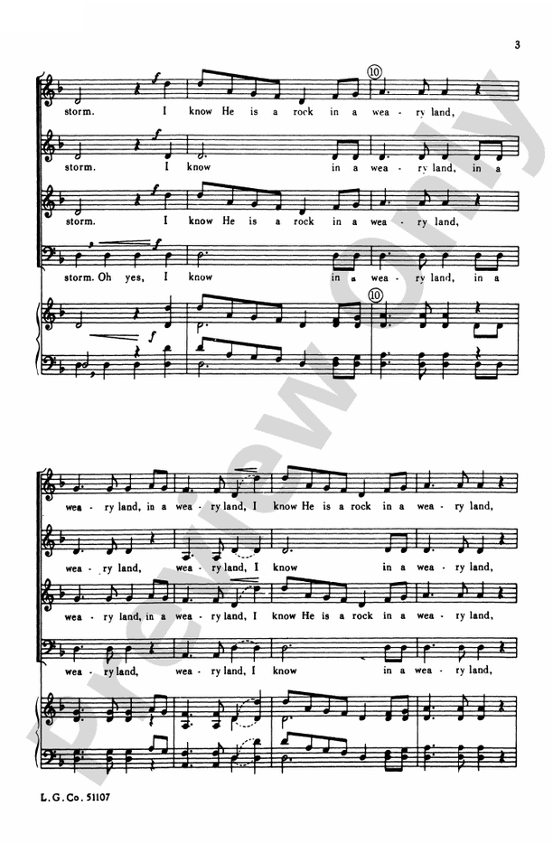 My God Is a Rock - Arr. Shaw/Parker – SATB Choral Octavo (Digital Download)