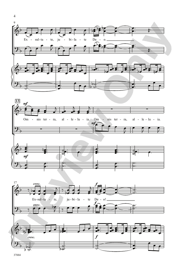 Exsultate, Jubilate – SATB Choral Octavo (Digital Download)