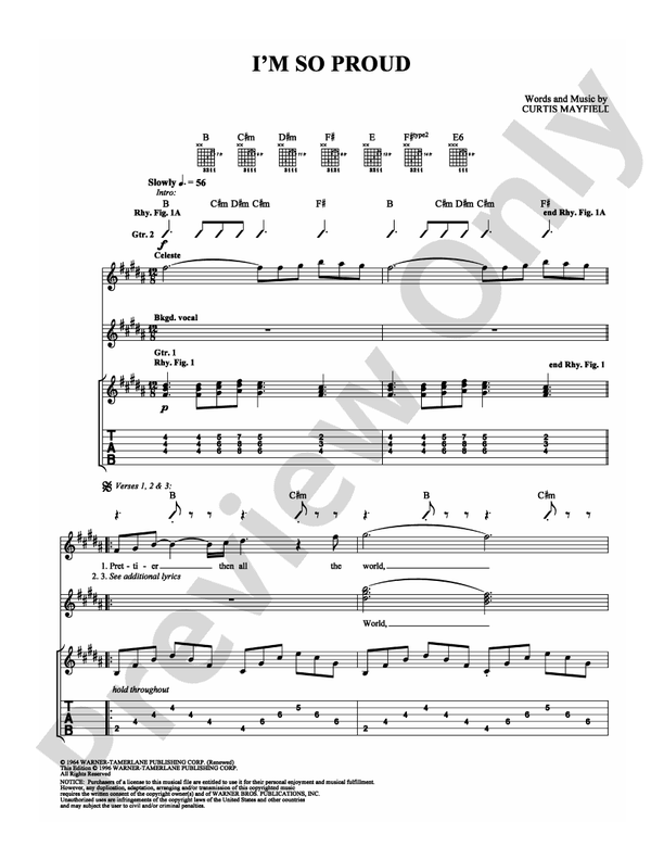 I'm So Proud - Guitar TAB (Digital Download)
