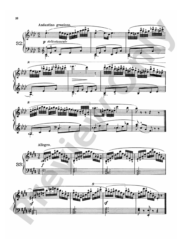 Czerny - 160 Eight-Measure Exercises, 821 - Piano Solo (Digital Download)
