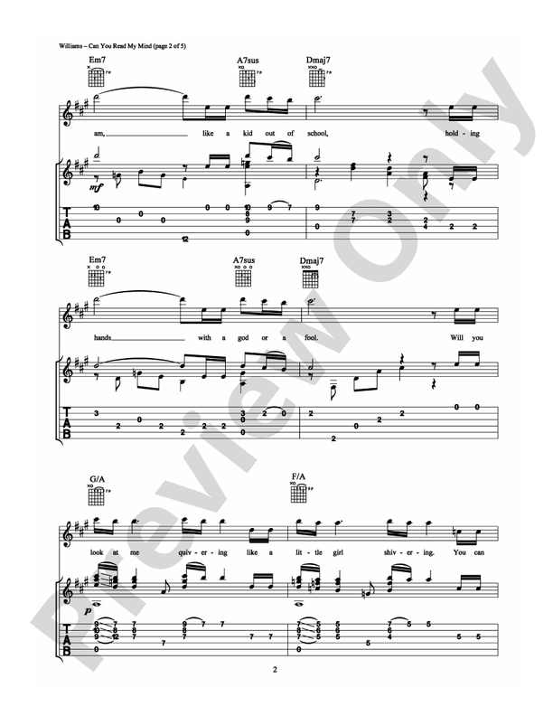 Can You Read My Mind? - Guitar TAB (Digital Download)