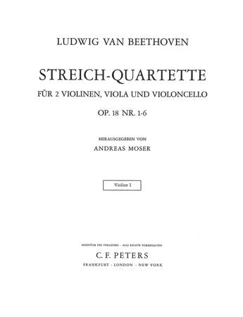 Beethoven - String Quartets Complete Vol.1: Op.18 Nos.1-6 - Violin I Part (Digital Download)