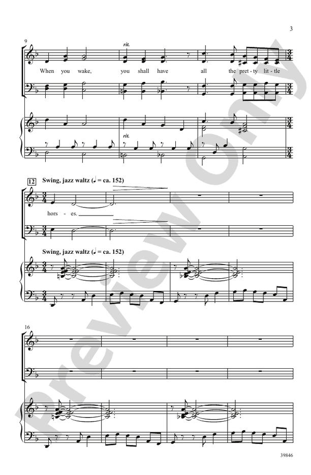 All the Pretty Little Horses - SATB Choral Octavo (Digital Download)