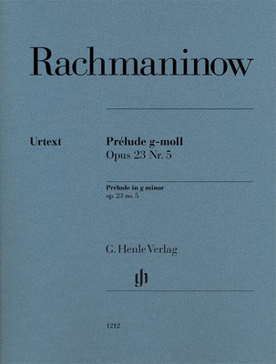 Prelude G Minor Op. 23 No. 5 - Sergei Rachmaninoff - Piano G. Henle Verlag Piano Solo