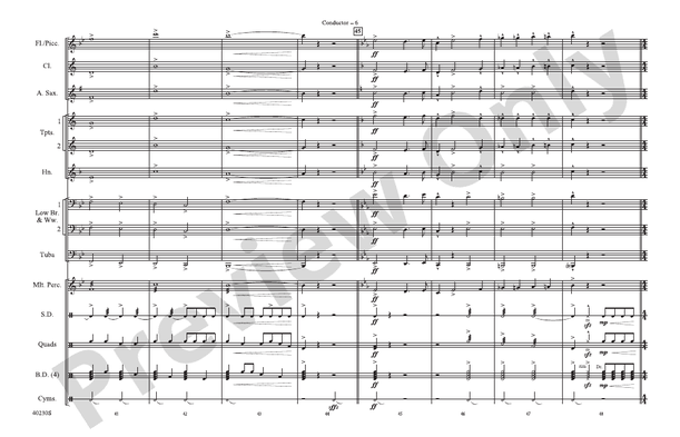 A Patriotic Salute! – Marching Band Conductor Score & Parts (Digital Download)
