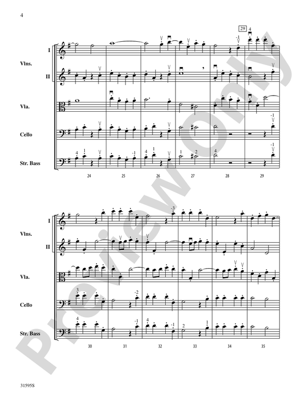 Symphony No. 44 "Trauer" (4th Movement) – String Orchestra Conductor Score & Parts (Digital Download)