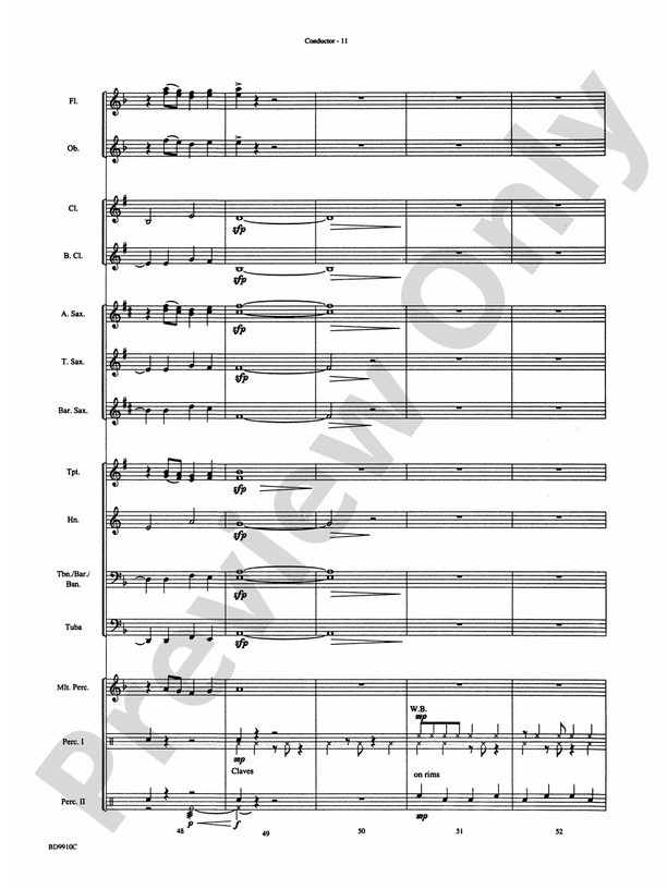 Voodoo Dance - Concert Band Conductor Score & Parts (Digital Download)
