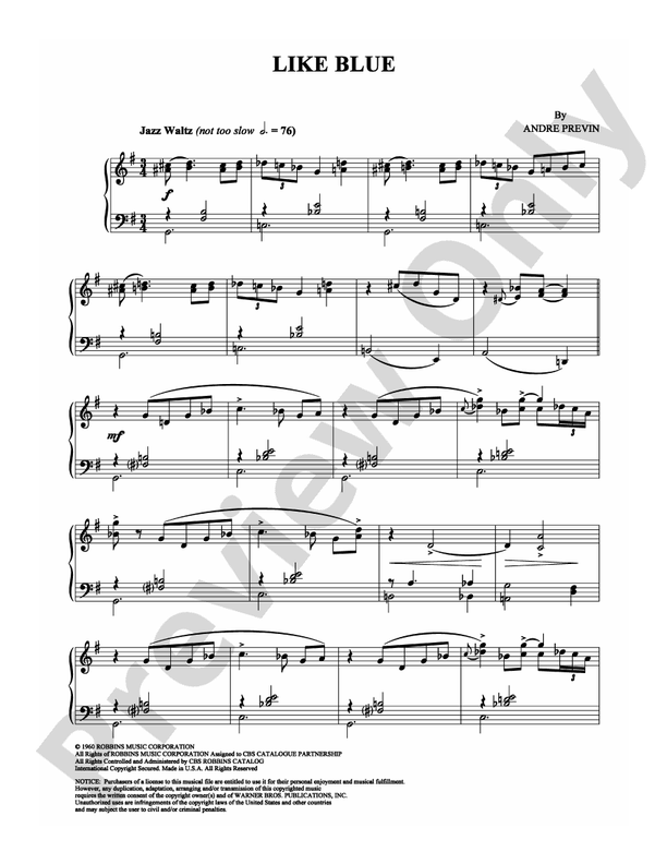 Like Blue - Piano (Digital Download)