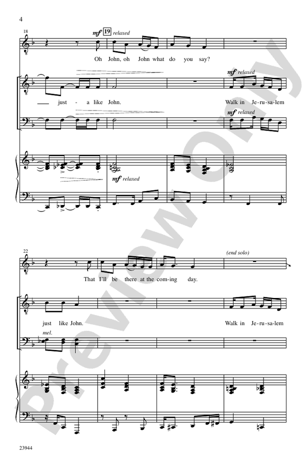 I Want to Be Ready – TTBB Choral Octavo (Digital Download)