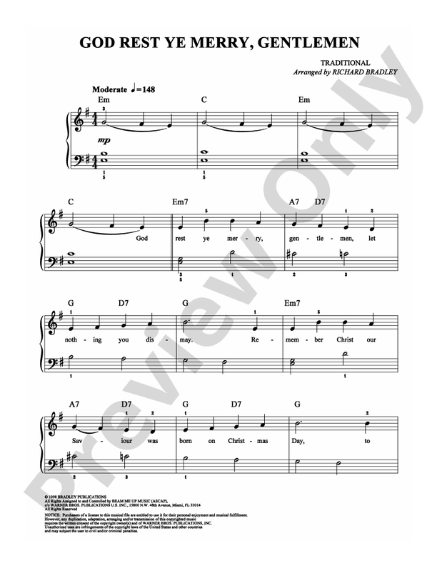 God Rest Ye Merry, Gentlemen - DSM-PS-0007589 - Easy Piano (Digital Download)