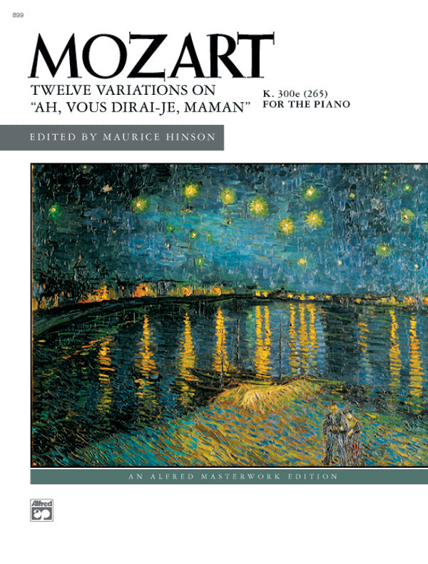 Mozart Variations On Ah Vous Dirais Je Maman Piano
