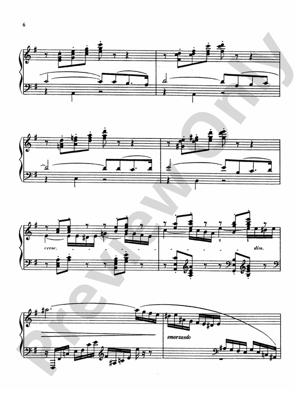 Moszkowski - Six Pieces, Op. 31 - Piano Solo (Digital Download)