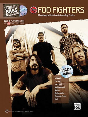 Foo Fighters - Ultimate Bass Play-Along Book/2-CD Pack - Bass Guitar Alfred Music Bass TAB with Lyrics & Chords /CD