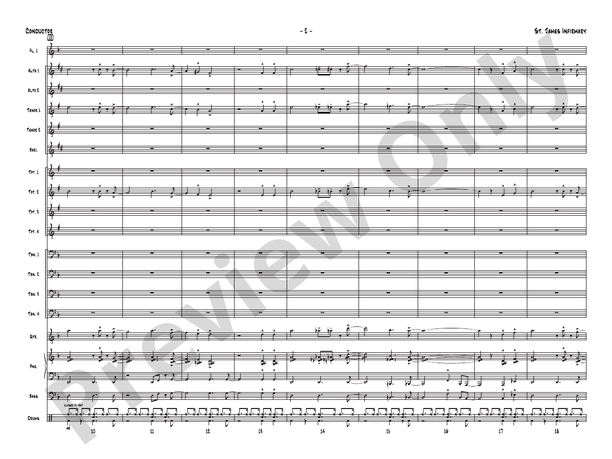St. James Infirmary (Arr. Mike Kamuf) - Jazz Ensemble Conductor Score & Parts(Digital Download)