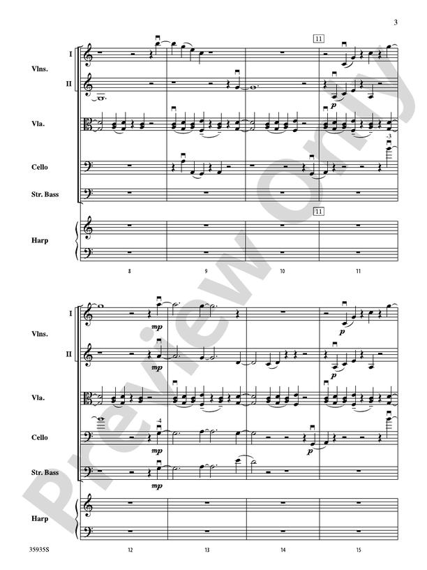 Hugging the Shore – String Orchestra Conductor Score & Parts (Digital Download)