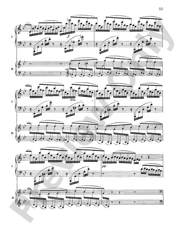 Fantaisie-tableaux (Suite No. 1), Opus 5 - III. Les larmes - 2 Pianos, 4 Hands (Digital Download)