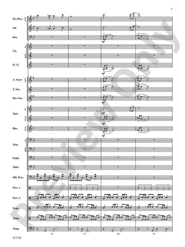 Legends of the Yucatan - Concert Band Conductor Score & Parts (Digital Download)