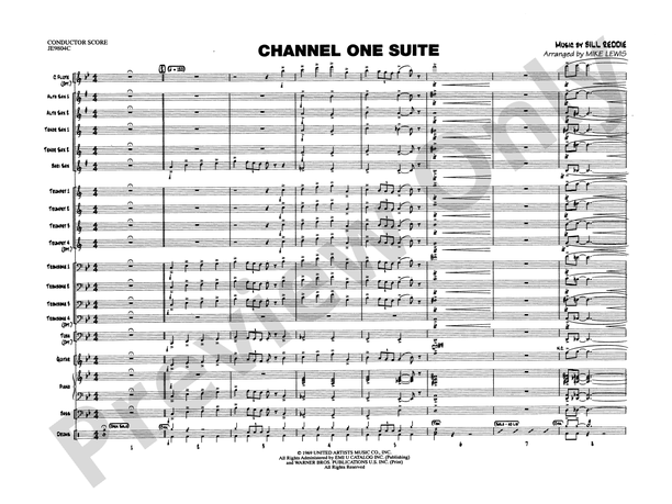 Channel One Suite (Grade 3) - Jazz Ensemble Conductor Score & Parts (Digital Download)