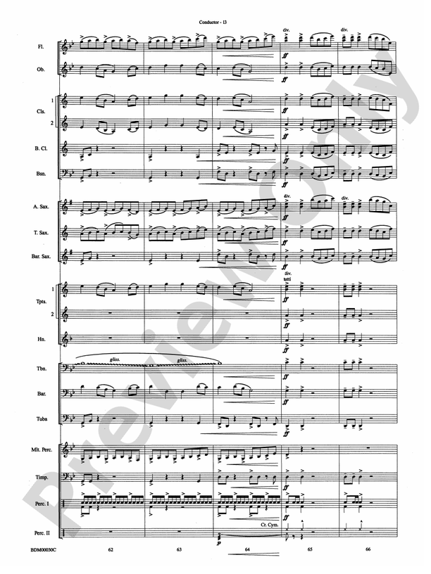 The Great Locomotive Chase - Concert Band Conductor Score & Parts (Digital Download)