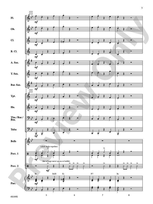 Kitchen Musicians - Concert Band Conductor Score & Parts (Digital Download)