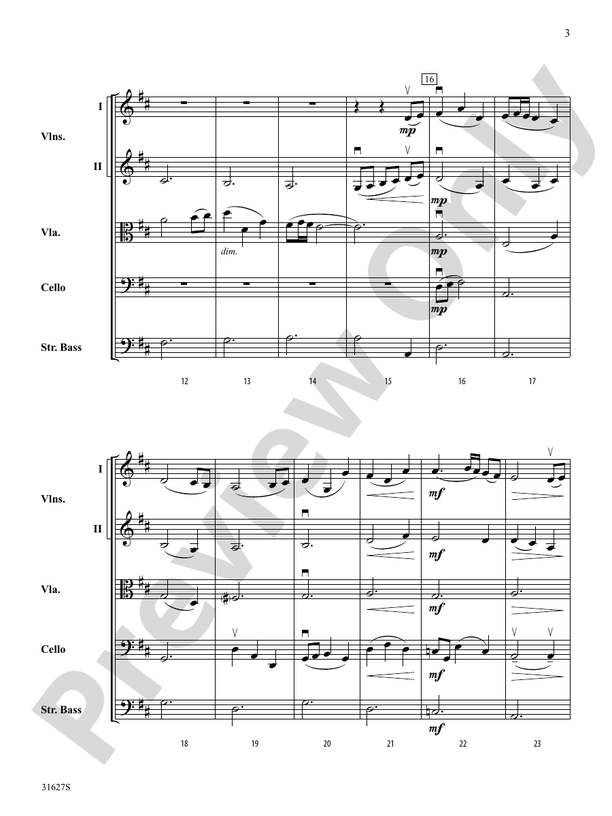 A Birch Bay Celebration – String Orchestra Conductor Score & Parts (Digital Download)