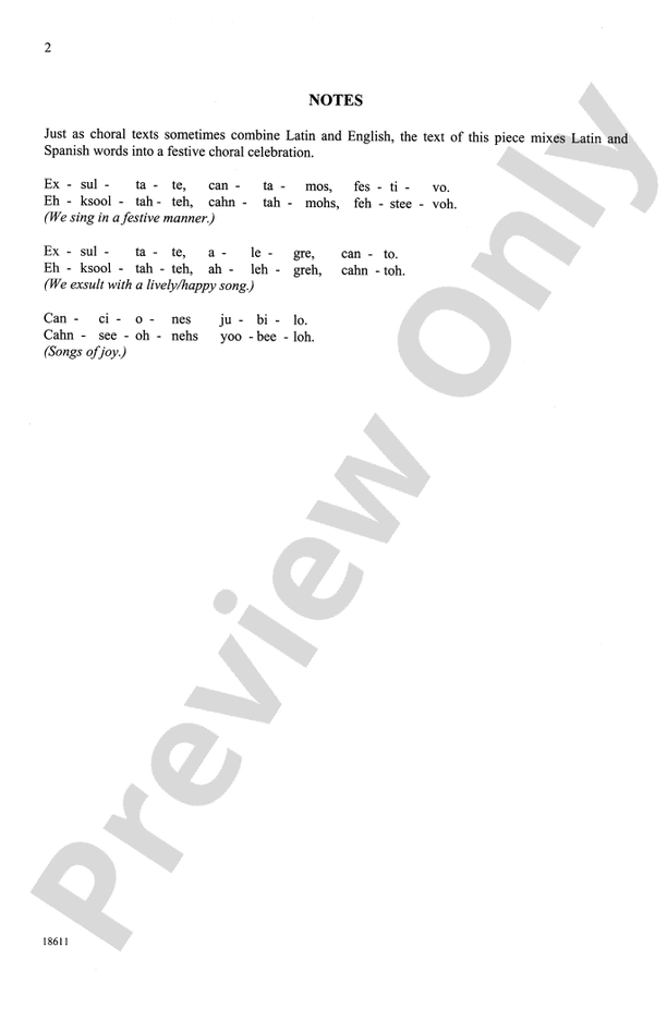 Exsultate Cantamos Festivo – SATB Choral Octavo (Digital Download)