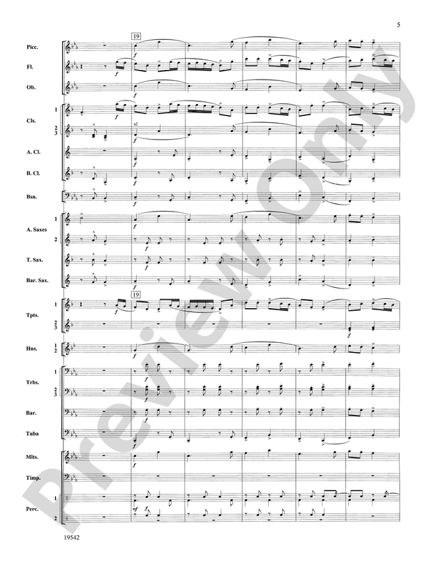 Chanteys - Concert Band Conductor Score & Parts (Digital Download)