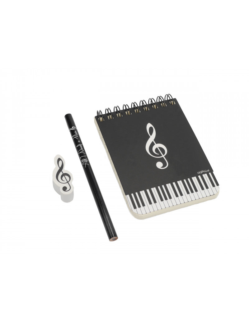Stationery Pack Keyboard with Treble Clef
