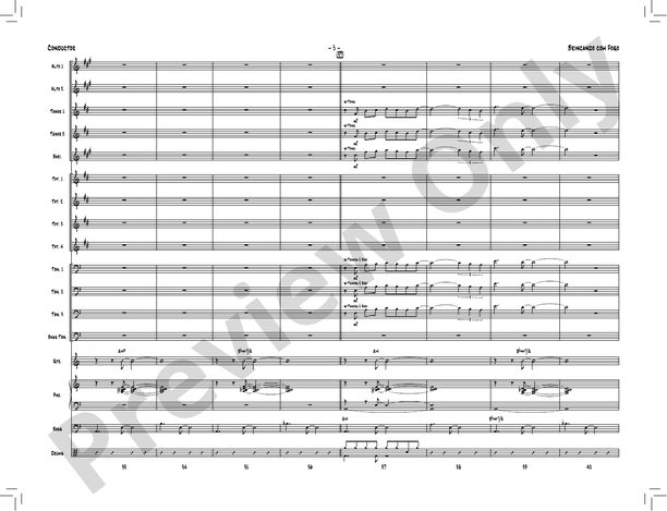 Brincando com Fogo – Jazz Ensemble Conductor Score & Parts (Digital Download)