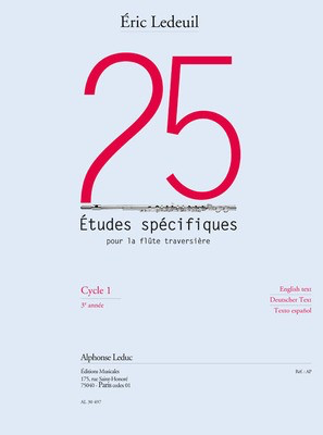 25 Specific Studies for Flute - Eric Ledeuil - Flute Alphonse Leduc