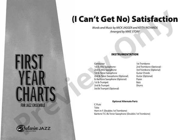 (I Can't Get No) Satisfaction - Jazz Ensemble Conductor Score & Parts (Digital Download)