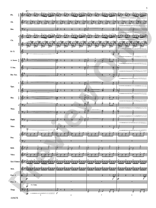 Seven Hills Overture - Concert Band Conductor Score & Parts (Digital Download)