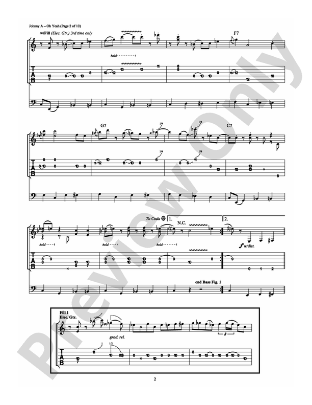 Oh Yeah - Guitar TAB (Digital Download)