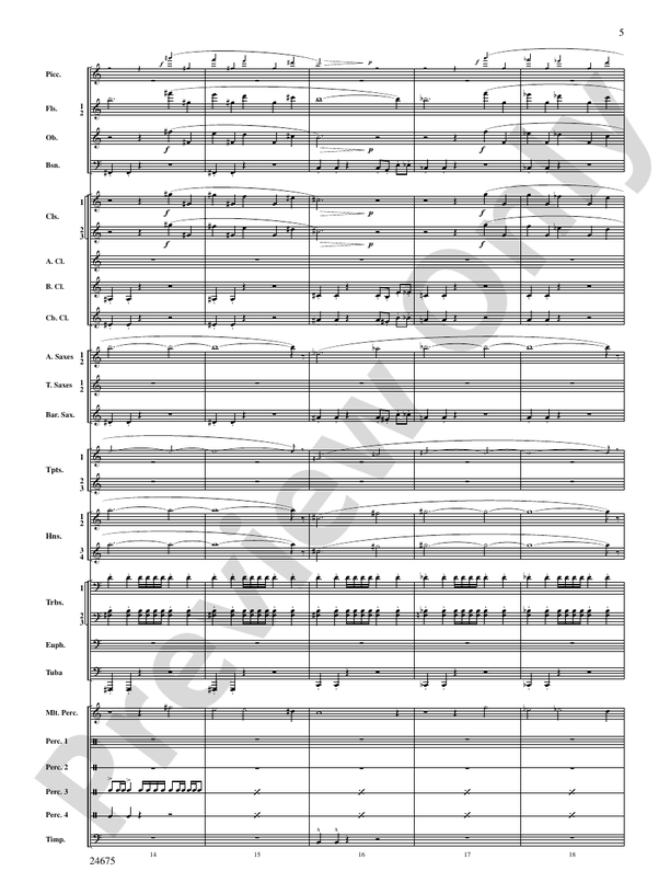 Confession (Movement 2 of Symphony of Prayer) - Concert Band Conductor Score & Parts (Digital Download)