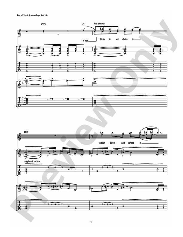 Primal Scream - Guitar TAB (Digital Download)