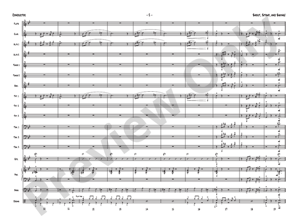 Shout, Stomp, and Swing! - Jazz Ensemble Conductor Score & Parts (Digital Download)