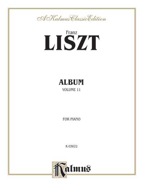 Liszt - Album II - Piano Solo (Digital Download)