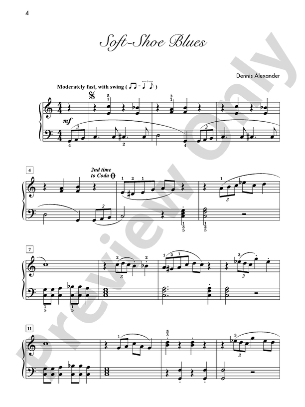 Soft-Shoe Blues  - Piano Solo (Digital Download)